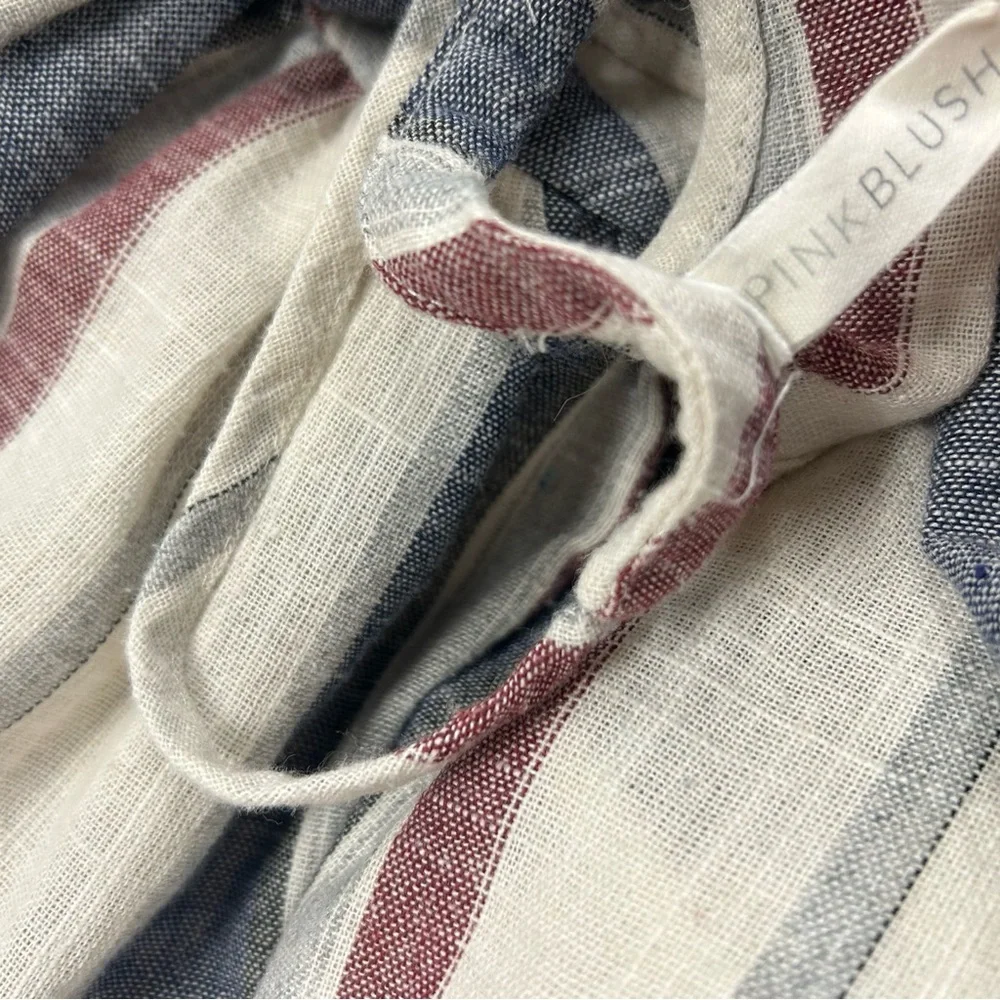 PinkBlush Cotton Striped Halter Neck Maternity Dress size large - Picture 13 of 15